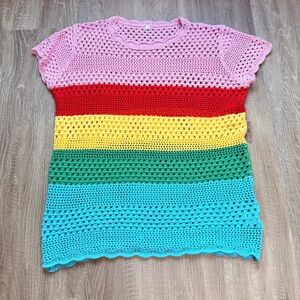 Caracilia Beach Cover Up Medium Multicolor‎ Lightweight Swim Resort Wear